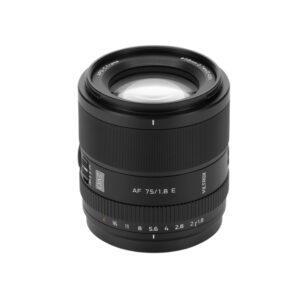 Viltrox AF 75mm F/1.8 EVO para Sony E, Nikon Z e Fujifilm X APS-C com Autofocus STM