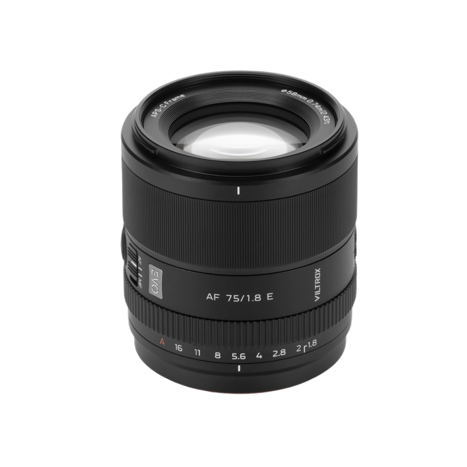 Viltrox AF 75mm F/1.8 EVO para Sony E, Nikon Z e Fujifilm X APS-C com Autofocus STM